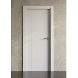 Puerta lacada en blanco Block modelo 1006