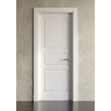 Puerta lacada en blanco modelo clásica 3br