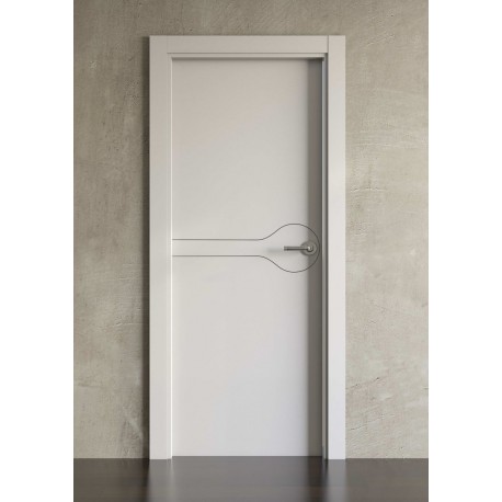 Puerta lacada en blanco Simple modelo 1002