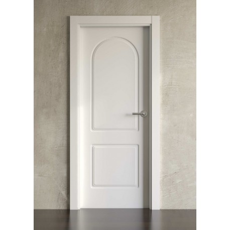 Puerta lacada en blanco Simple modelo clásica 705