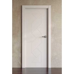 Puerta lacada en blanco Block modelo Diverxion 6045