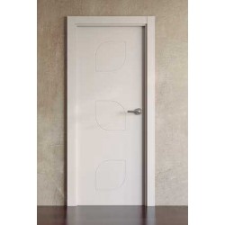Puerta lacada en blanco Block modelo Diverxion 6080