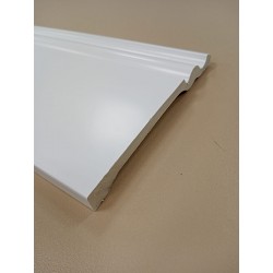 Rodapié / Zócalo lacado en blanco PVC 100% impermeable