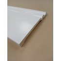 Rodapié / Zócalo lacado en blanco PVC 100% impermeable