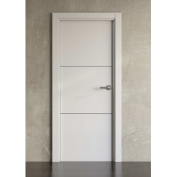 Puerta lacada en blanco Block modelo 2002