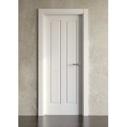 Puerta entrada blindada lacada en blanco Block modelo clásica 2b