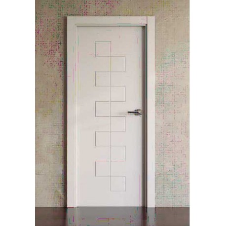 Puerta lacada en blanco Block modelo Diverxion 6035