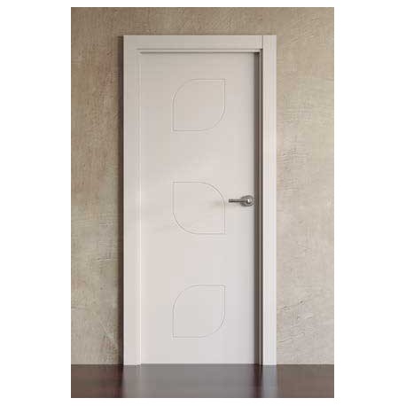 Puerta entrada blindada lacada en blanco Block modelo Diverxion 6080