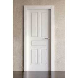 Puerta lacada en blanco Block modelo clásica 5b