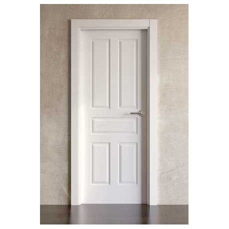 Puerta lacada en blanco Block modelo clásica 5b