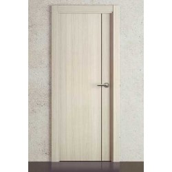 Puerta Vinilo 2D Block G1007 Vanile con Greca Negra