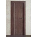 Puerta Vinilo 2D Block G1006 Noyer con Greca Plata