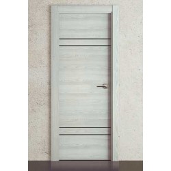 Puerta Vinilo 2D Block X2004 Glaciar con Greca Negra