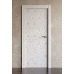 Puerta lacada en blanco Block modelo Imaginación Capitoné