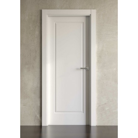Puerta lacada en blanco Simple modelo clásica 600 1pr