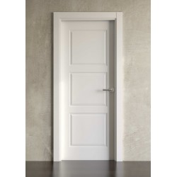 Puerta lacada en blanco Simple modelo clásica 3cr