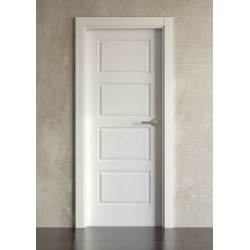 Puerta lacada en blanco Simple modelo clásica 4cr
